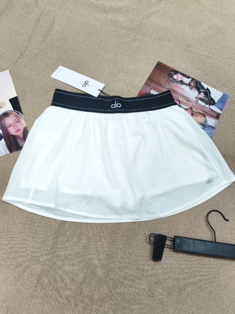 Alo Yoga Match Point White Tennis Skirt NWT Athleisure Essential💓⚾ - Picture 2 of 7